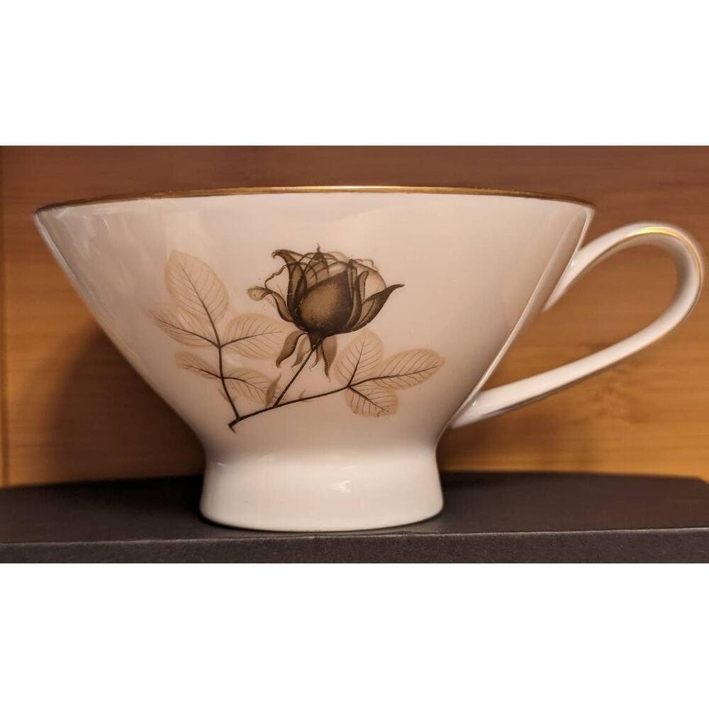 Vintage Rosenthal Shadow Rose Footed Tea Cup 4 1/8" Replacement lot of 3